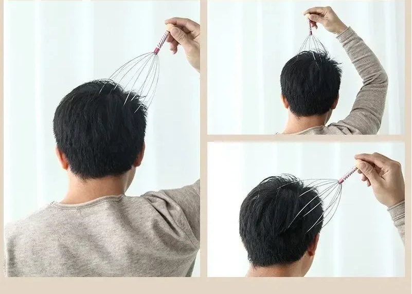 🦑Masażer głowy „Ośmiorniczka” na stres i ból głowy